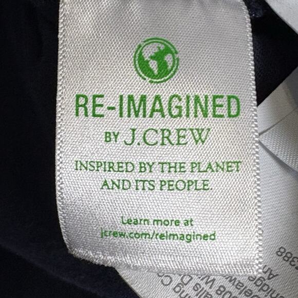 J.Crew Fitted Turtle Neck Tank Top Size Small 100% Cotton Navy Blue Layering - Picture 5 of 8